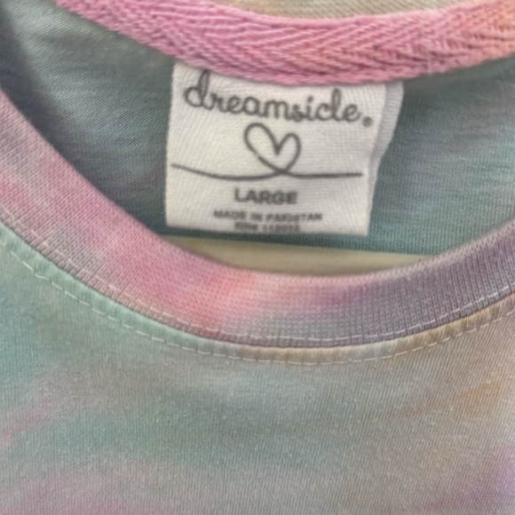 Dreamsicle Tie Dye Long Sleeve Top with Iowa - Picture 4 of 4